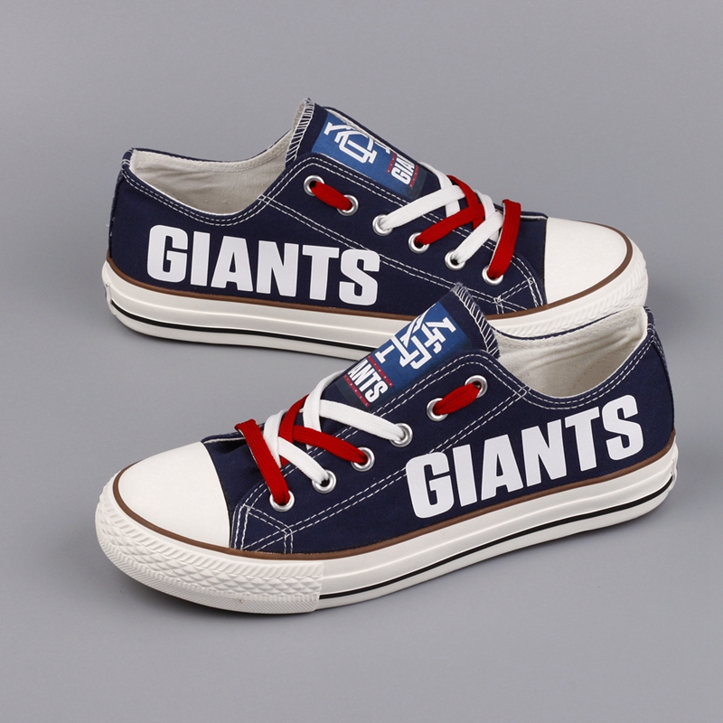 Women's NFL New York Giants Repeat Print Low Top Sneakers 008